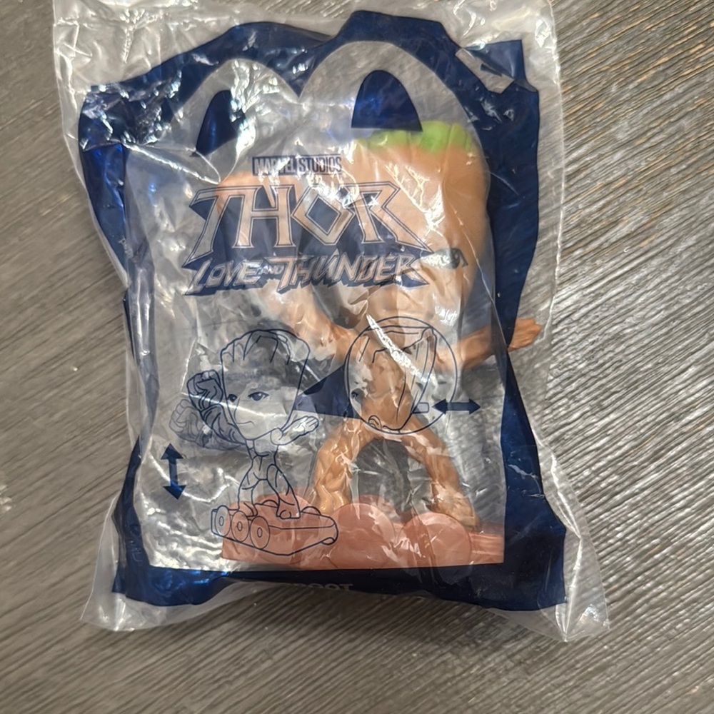 Fast Food McDonald’s Toy Marvel Legend Thor Groot Happy Meal Toy Figurine #1574S
